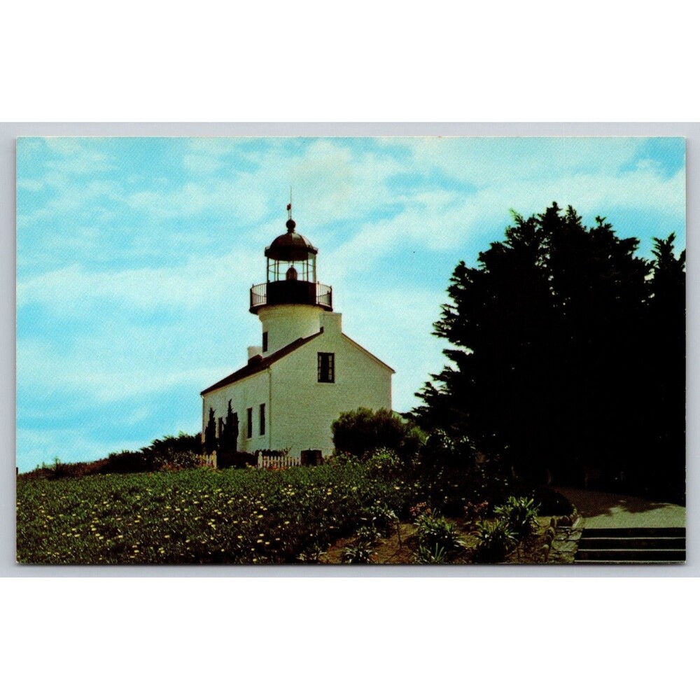 Vintage Postcard California San Diego Old Point Loma Lighthouse c1970s Cabrillo